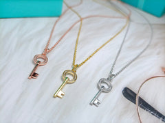 MINI KEY NECKLACE DIAMOND