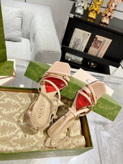 HIGH HEEL 65MM IN TAN BEIGE CALFSKIN WITH RED HEART