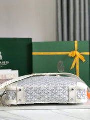 AMBASSADE DOCUMENT CASE 35 IN WHITE GOYARDINE CANVAS