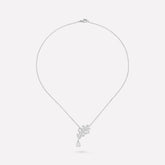 PLUME DE PEARL NECKLACE SILVER DIAMOND
