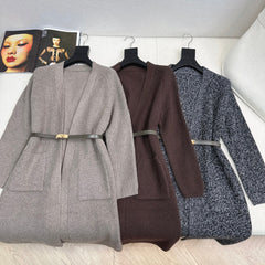 HERMES 25S LONG KNITTED CARDIGAN 081