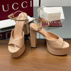 HIGH HEEL SANDALS 13 CM IN BEIGE LAMBSKIN