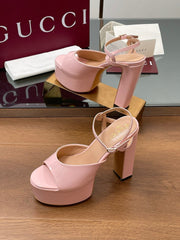 HIGH HEEL SANDALS 13 CM IN LIGHT PINK LAMBSKIN