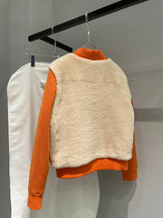 HERMES 25S SHEEPSKIN BOMBER JACKET 169
