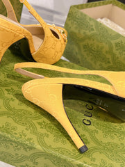 HORSEBIT SLINGBACK 105 IN YELLOW CANVAS