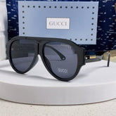 AVIATOR FRAME SUNGLASSES 575853 IN BLACK ACETATE