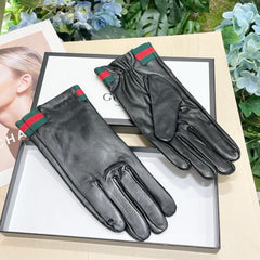 TOUCHSCREEN GLOVES WITH WEB IN BLACK SHEEPSKIN 464982