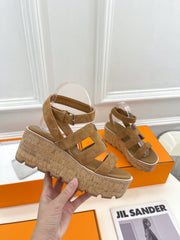 Havane 30 Sandal Brown Suede