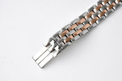PANTHERE DE CARTIE 22MM QUARTZ ROSE GOLD STEEL WHITE DIAL