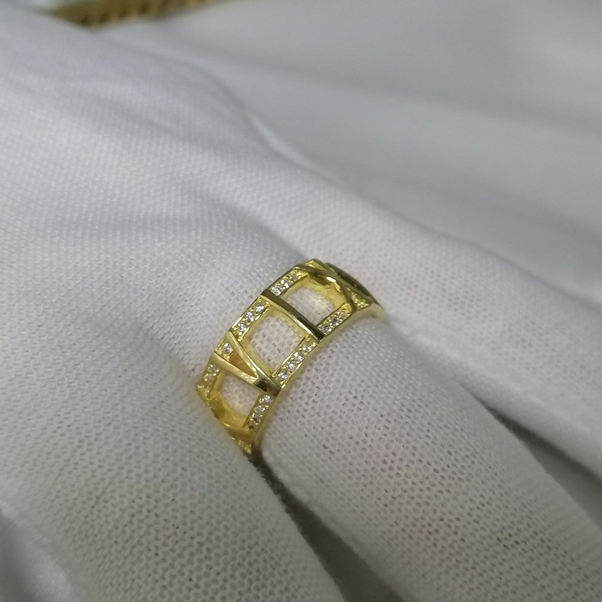ATLAS LARGE OPEN DIAMOND RING