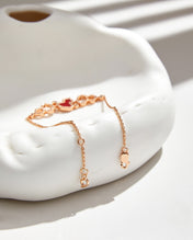 WULU DIAMOND 3 MOTIF PINK GOLD BRACELET