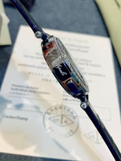 LADY ARPELS LOVER BRIDGE BLUE CROCODILE