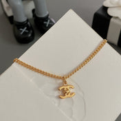 CC LOCK GOLD CHAIN NECKLACE