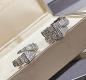 SERPENTI LARGE RING SILVER DIAMOND PAVED
