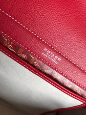 GOYA 26S ROUETTE PM TOTE BAG 30MM IN DARK RED CANVAS AND CALFSKIN