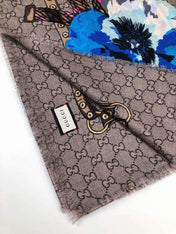 GUCCI 25S SCARF 140 IN CASHMERE 740371