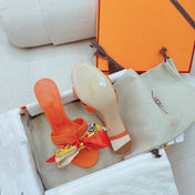 0asis Sandal Epsom Calfskin Orange