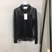 GUCCI 26S LONG SLEEVE MESH SHIRT 348