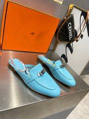 0Z MULE SKY CALFSKIN WITH PATTERN