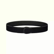 HM LUCK BELT BUCKLE & REVERSIBLE BLACK LEATHER STRAP 38MM
