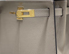KELLY MINI 20 BAG IN LIGHT BROWN CALFSKIN WITH GOLD HARDWARE (MADE-TO-ODER)