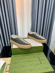 GG UNIQUE SNEAKER THICK-SOLE LEAD CANVAS