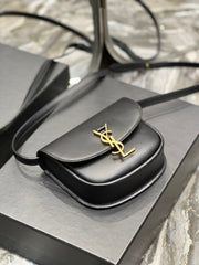 KAIA SMALL 18 HANDBAG IN BLACK CALFSKIN