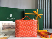 MUSE VANITY CASE 20 IN ORANGE GOYARDINE CANVAS
