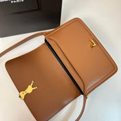SOLFERINO 23 SATCHEL IN BOX CINNAMON BROWN CALFSKIN