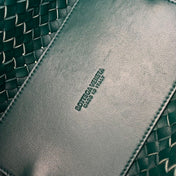 MINI CABAT 20 IN KAITOKE GREEN LAMBSKIN