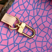 LV x YK ONTHEGO 35 IN BROWN MONOGRAM COATED CANVAS AND CALFSKIN PUMPKIN PATTERN