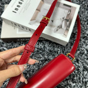 TRIOMPHE TEEN 18 CHERRY RED COWHIDE LEATHER