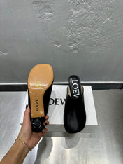 LW TOY MULE 55 BLACK CALFSKIN