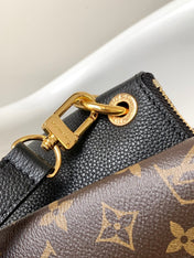 LV 25S OPÉRA MEDIUM BAG 26 IN BROWN AND BLACK MONOGRAM CALFSKIN GOLD HARDWARE