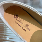 LP DOT SOLE WALK LOAFERS CREAMY WHITE SUEDE