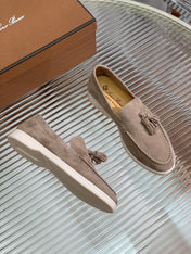 LP SUMMER WALK TASSELS LOAFERS PEANUT SUEDE