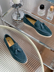 LP SUMMER WALK TASSELS LOAFERS AEGEAN SUEDE