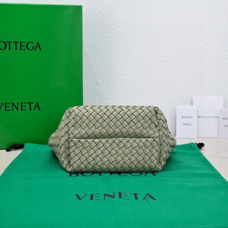 Mini Cabat 20cm Light Green Lambskin Ghw