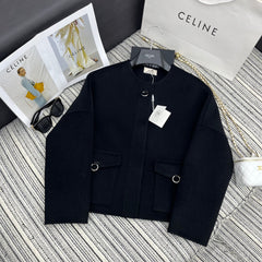HERMES 25S REVERSIBLE CASHMERE COAT 174