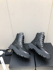 MARTIN SHORT BOOTS BLACK LAMBSKIN