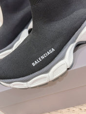 BALENCIAGA 25S SPEED TRAINER SNEAKERS 55 MM IN BLACK KNIT STYLE 3