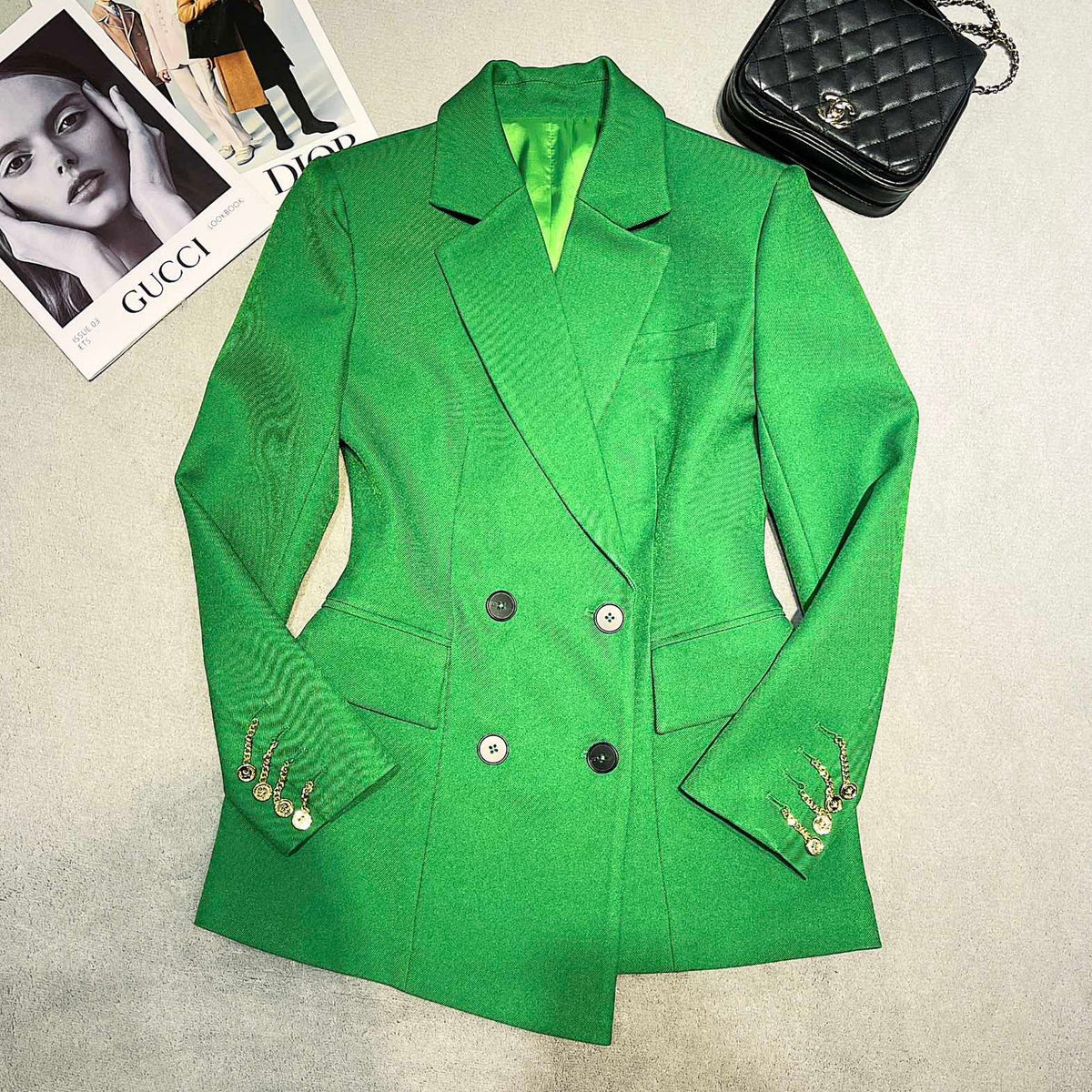 BURBERRY 25S DOUBLE-BREASTED BLAZER 0049