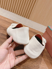 LP DOT SOLE WALK LOAFERS WHITE DEERSKIN