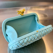 KNOT 20 IN BLUE PASTEL LAMBSKIN