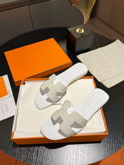 0RAN SANDAL Leather White