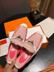 0z Mule Beige Glaise / Framboise