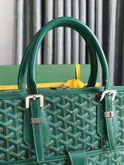 AMBASSADE DOCUMENT CASE 35 IN GREEN GOYARDINE CANVAS