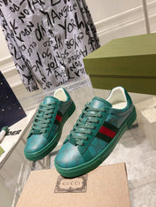 GG ACE GG SUPREME TRAINER OCEAN CALFSKIN