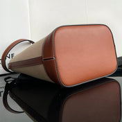 BUCKET CUIR TRIOMPHE 24 BEIGE BROWN CALFSKIN