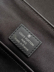 LV 25S SMALL DISTRICT CROSSBODY BAG 25 IN BLACK DAMIER GRAPHITE CANVAS AND CALFSKIN